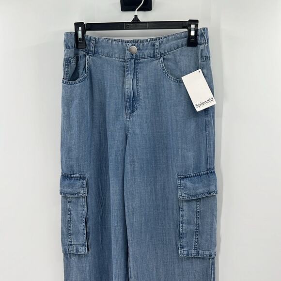 Splendid Collection Women's Aven Indigo Cargo Pants - Indigo - XS - NWT - Picture 2 of 7
